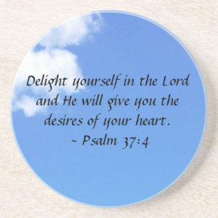 Psalm 37:4 underlägg sandsten