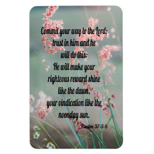 Psalm 37:5-6 magnet