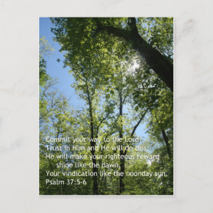Psalm 37:5-6 vykort