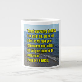 Psalm 37:5-6 WEBU Mugg Jumbo Mugg