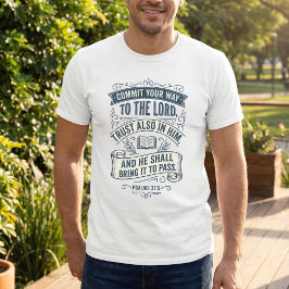 Psalm 37:5 Inspirerande Kristet T Shirt