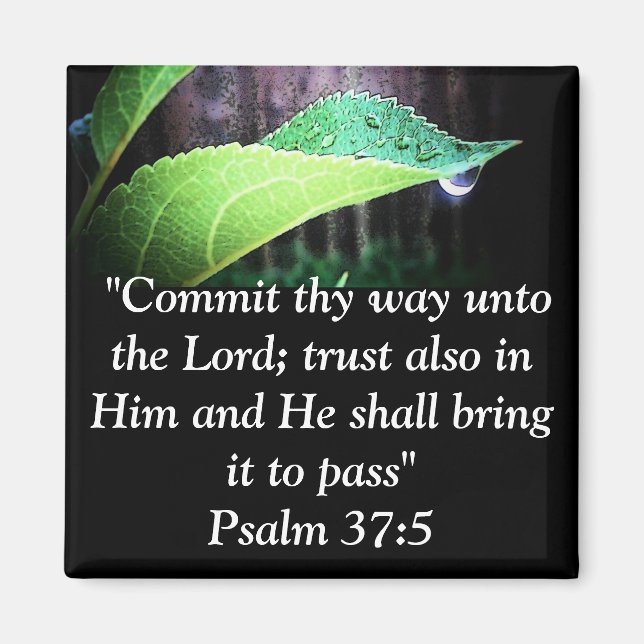 Psalm 37:5 magnet (Framsidan)