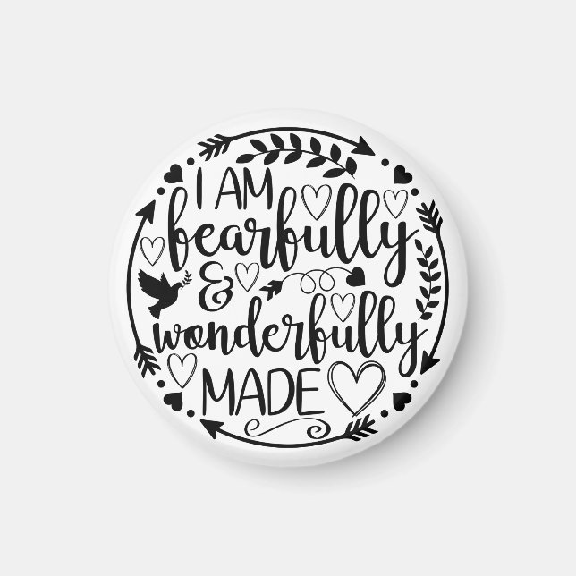 Psalm 39 Underbart gjord kristen skrift  Magnet (Framsidan)