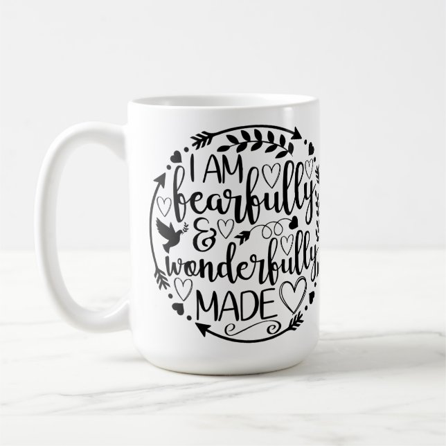 Psalm 39 Underbart Skapad Kristet Skriftställe  Kaffemugg (Vänster)