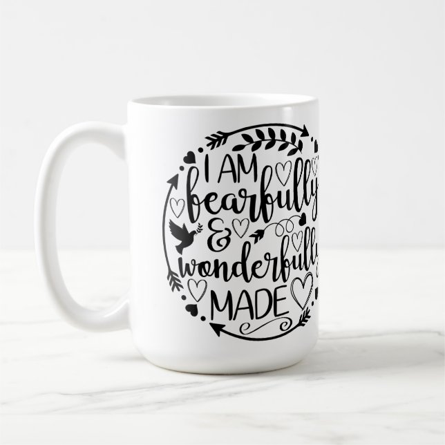 Psalm 39 Underbart Skapad Kristet Skriftställe  Kaffemugg (Vänster)