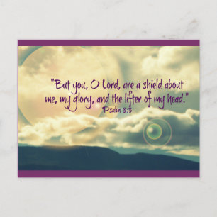 Psalm 3:3-inspirationskort vykort
