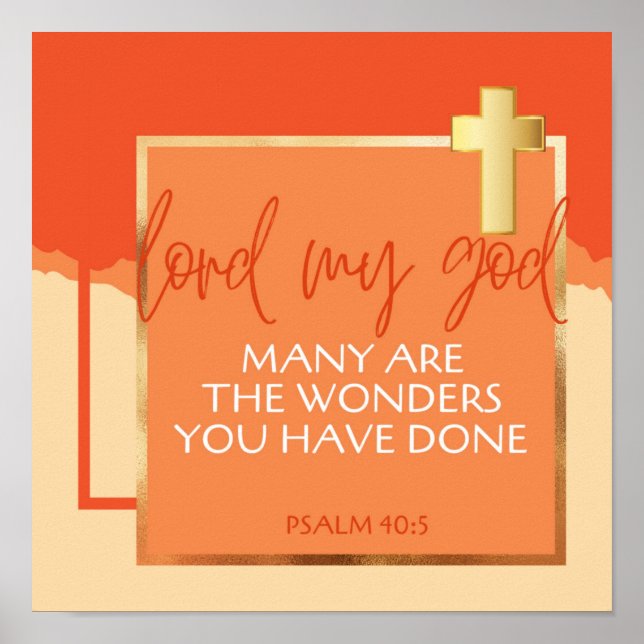 Psalm 40:5 poster (Framsidan)