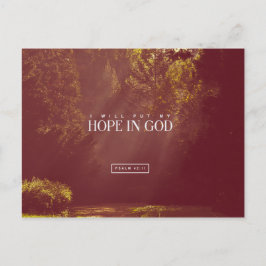 Psalm 42:11 - Jag satte mitt hopp till GOD Vykort