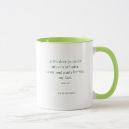 Psalm 42:1 Hjort Kristen Mugg – Liksom hjorten län