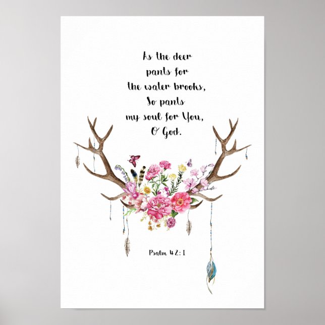 Psalm 42:1 poster (Framsidan)