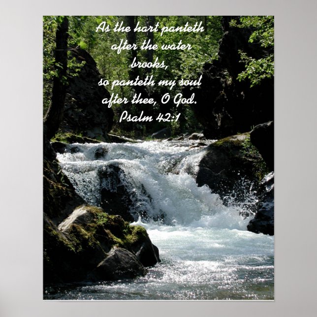 Psalm 42:1 Poster (Framsidan)