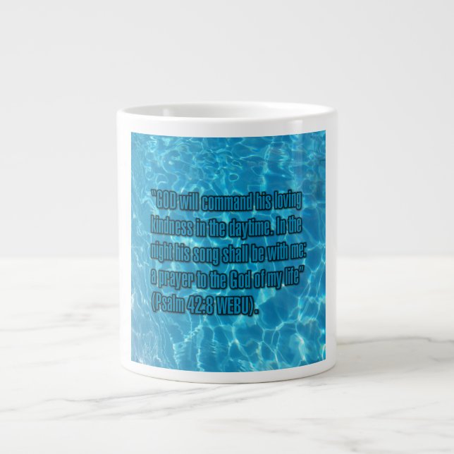Psalm 42:8 WEBU Mug Jumbo Mugg (Framsidan)