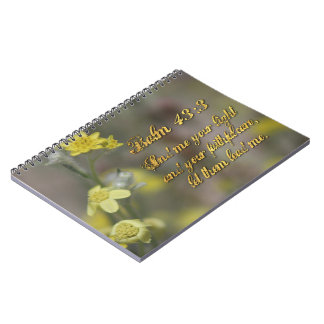 Psalm 43:3-Gultens Wildblommor - bärbar dator Anteckningsbok