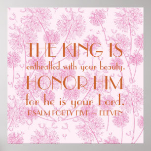 Psalm 45:11 poster