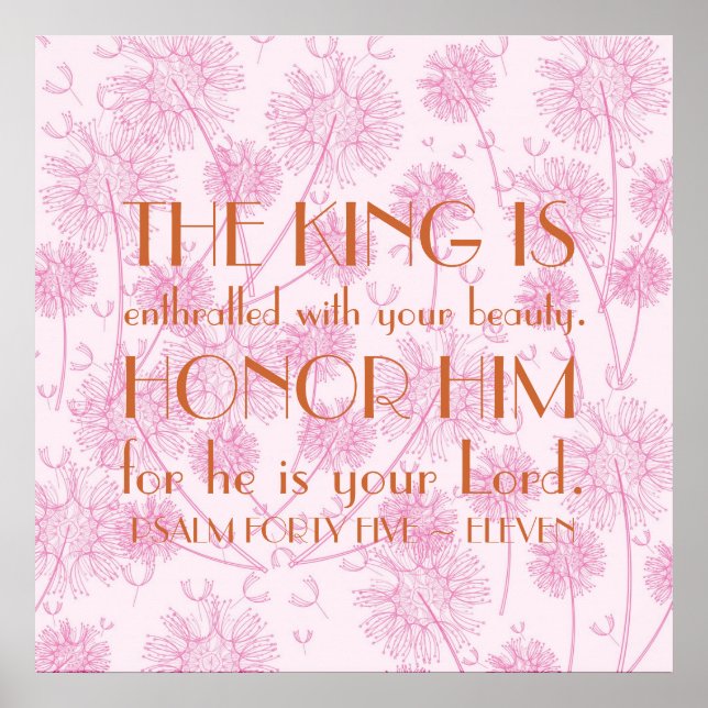 Psalm 45:11 poster (Framsidan)