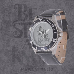 Psalm 46:10 Be Still And Know Verse Armbandsur