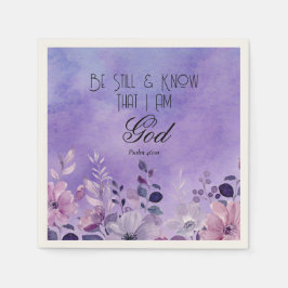 Psalm 46:10 Bibelvers Pappersservett