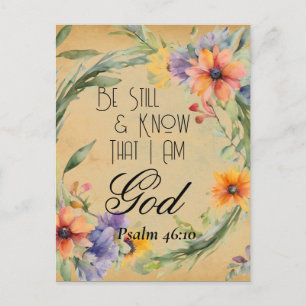 Psalm 46:10 Bibelvers Vykort