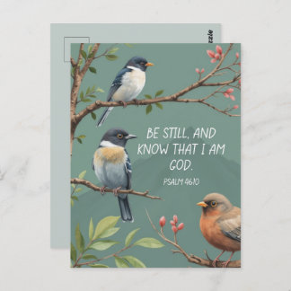 Psalm 46:10 Christian Bible Verse-bild Vykort