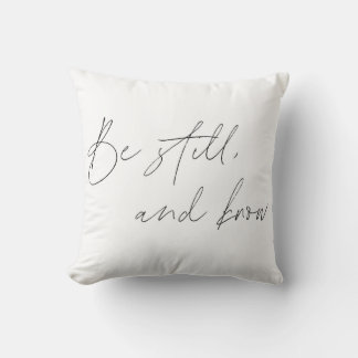 Psalm 46:10 Dekorativ kudde - Var stilla och känn