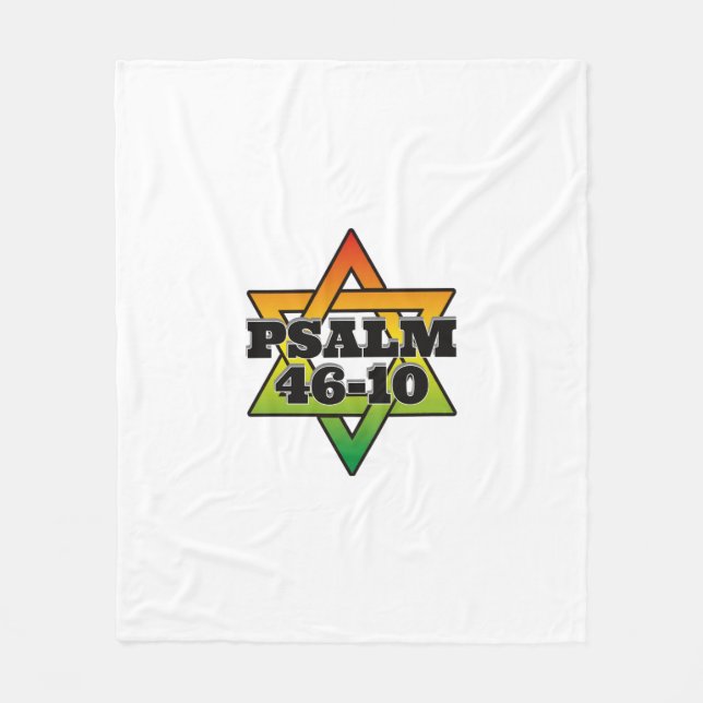 Psalm 46-10 - Fleece Blanket (Framsidan)