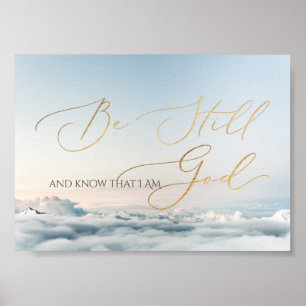 Psalm 46 10, fortfarande över molnet poster