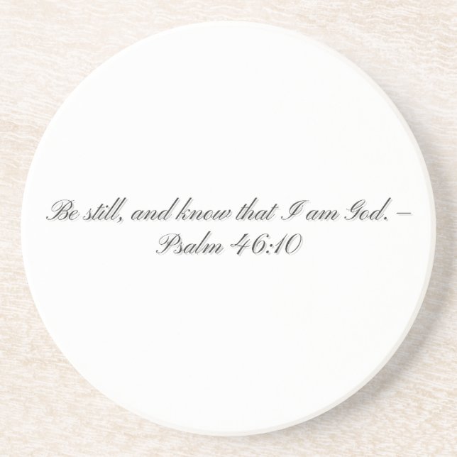 Psalm 46:10, Gåvosandsten underställ Underlägg (Framsidan)