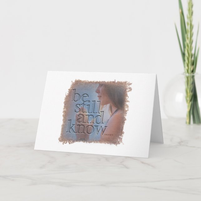 PSALM 46:10 - Greeting Card Tack Kort (Framsida)