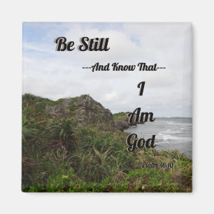 Psalm 46:10 Jag är Gud Psalm Bible Verse Magnet
