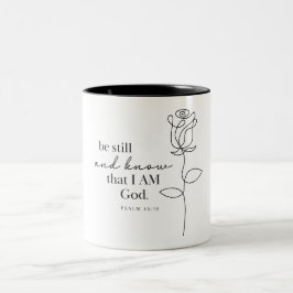 PSALM 46:10 - Kaffe Mugg