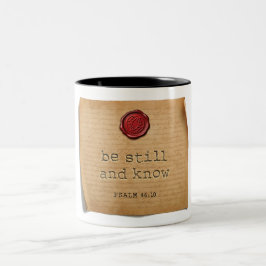 PSALM 46:10 - Kaffe Mugg
