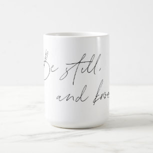 Psalm 46:10 Kaffe Mugg - Stilla havet och känn