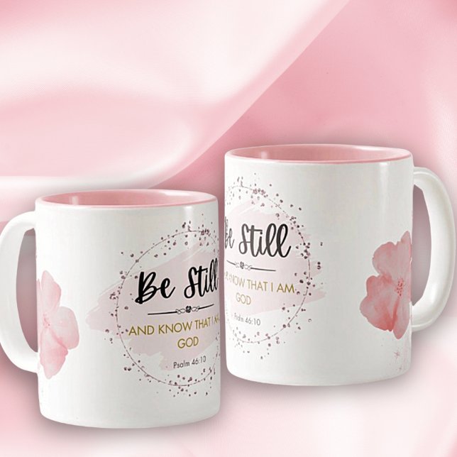 Psalm 46:10 Keramisk Mugg (Skapare uppladdad)