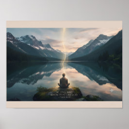 Psalm 46:10 KJV Skriftposter | Kristet Konstverk Poster