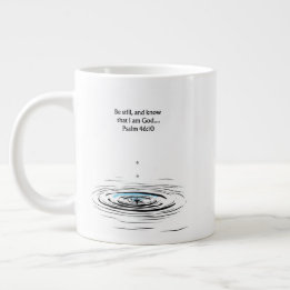 Psalm 46:10 Kristet mugg Inspirerande present Jumbo Mugg
