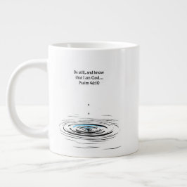 Psalm 46:10 Kristet mugg Inspirerande present Jumbo Mugg