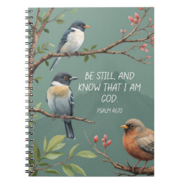 Psalm 46:10 Kristna bibelvers bild Anteckningsbok