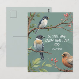 Psalm 46:10 Kristna bibelvers bild Vykort
