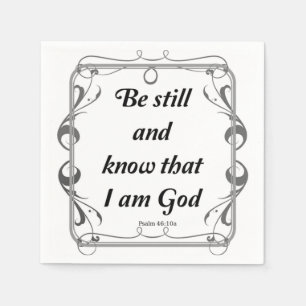 PSALM 46-10 PAPPERSSERVETT