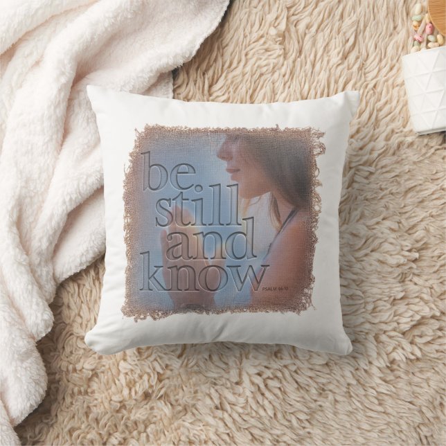 PSALM 46:10 - Pillow Kudde (Filt)