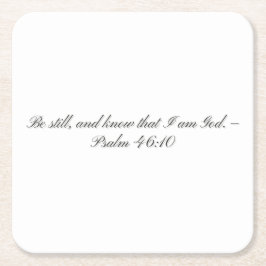Psalm 46:10, presentpapper underlägg papper kvadrat