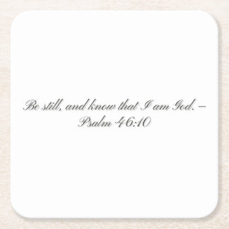 Psalm 46:10, presentpapper underlägg papper kvadrat