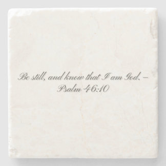 Psalm 46: 10, presentunderlägg stenunderlägg