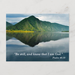 Psalm 46 10-skriptminneskort vykort