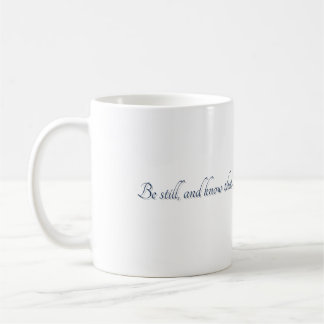 Psalm 46:10, (stil 2), presentmugg kaffemugg