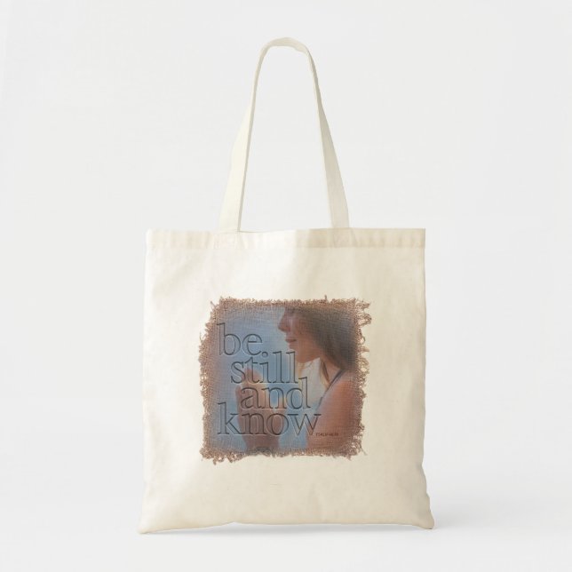PSALM 46:10 - Tote Bag Tygkasse (Framsidan)