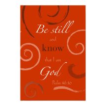 Psalm 46:10 Välj din egen färg! Anpassade