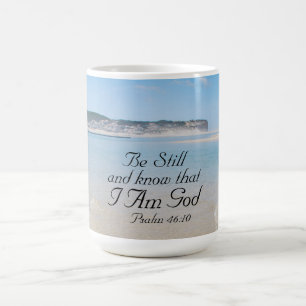 Psalm 46:10 Var stilla och vet att jag är Gud Ocea Kaffemugg