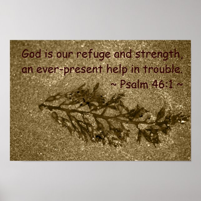 Psalm 46:1 poster (Framsidan)