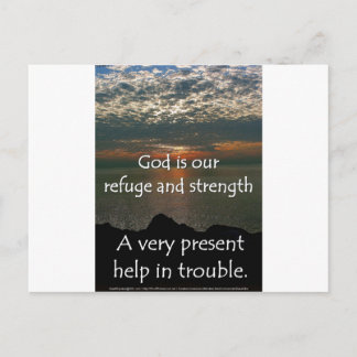 Psalm 46:1 - Vackerlig soluppgång över Sjö Michiga Vykort